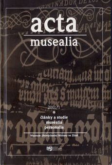 ACTA MUSEALIA 2001/1