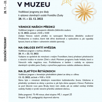 Vánoce v muzeu 2022