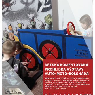 Dětská komentovaná prohlídka výstavy Auto-moto-kolonáda